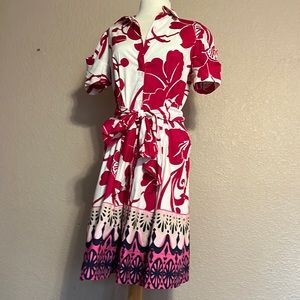 ELIE TAHARI  Multicolored Belted Beauty size 10